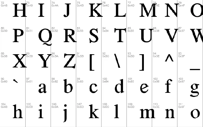 Romande ADF font