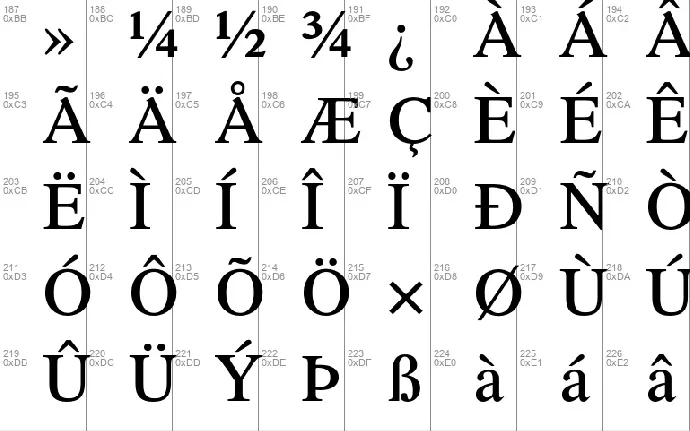 Romande ADF font