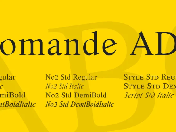 Romande ADF font