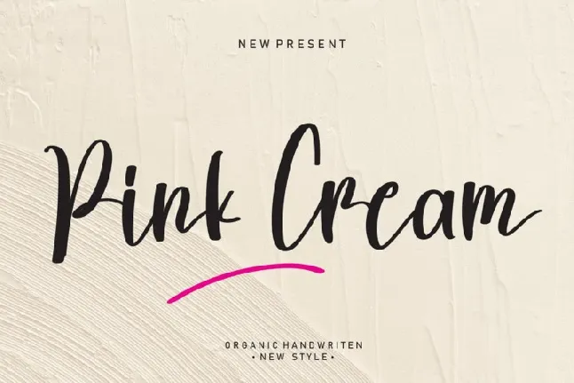 Pink Cream font