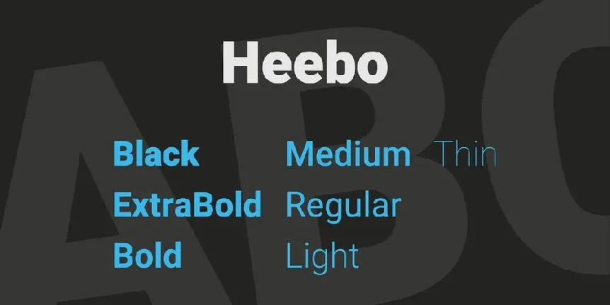 Heebo Family font