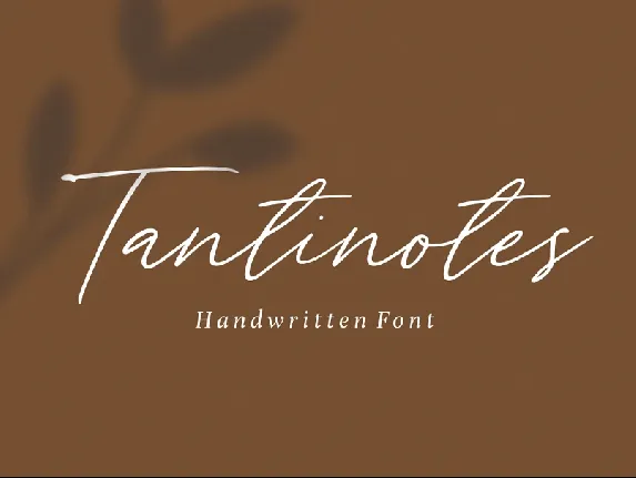 Tantinotes font