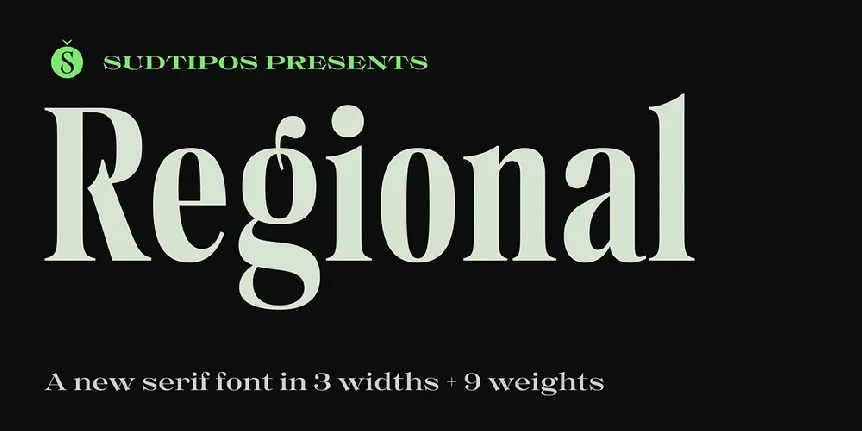 Regional font