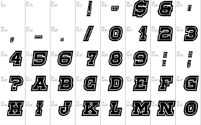 Sport font