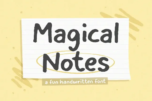 Magicalnotes font