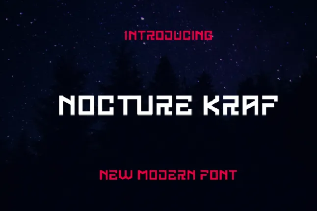 Nocturne Kraft font