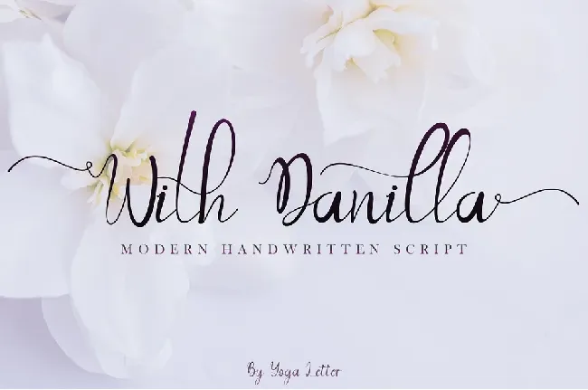 With Danilla Calligraphy font