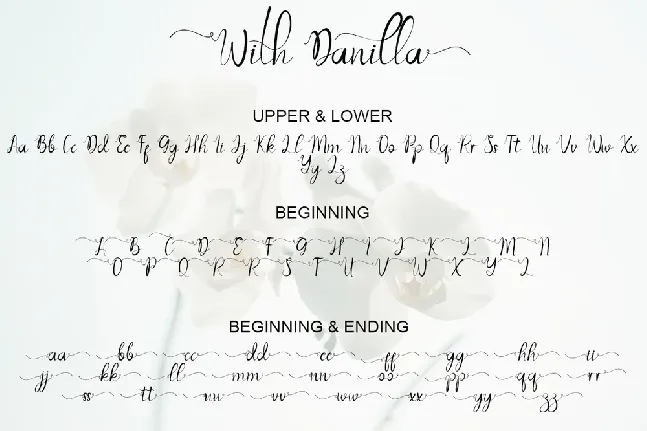 With Danilla Calligraphy font