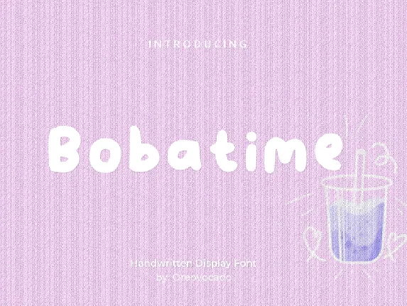 Bobatime font