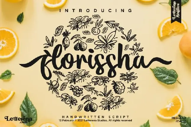 Florissha Script font