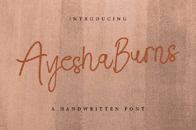 Ayesha Burns Handwriting font