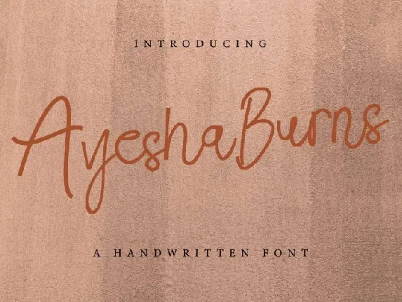 Ayesha Burns Handwriting font