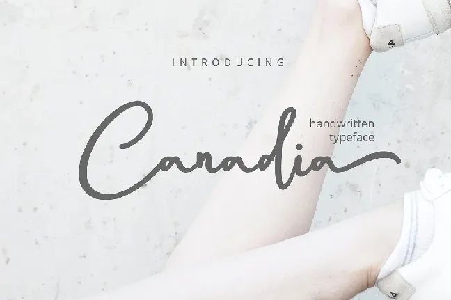 Canadia Script font