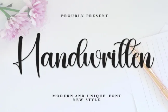 Handwritten Script font