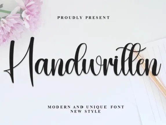 Handwritten Script font