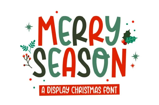 Merry Season Display font