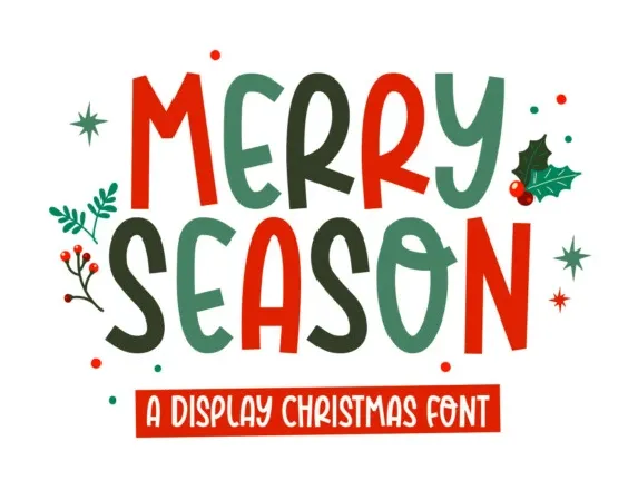 Merry Season Display font