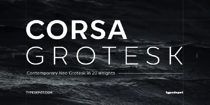 Corsa Grotesk Family font