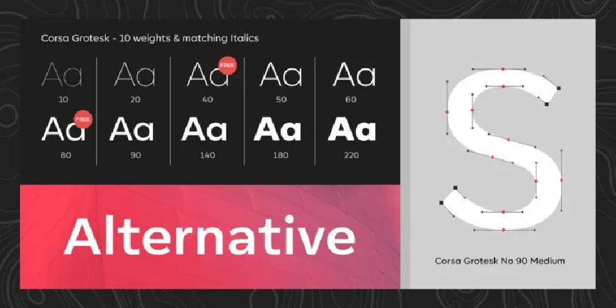 Corsa Grotesk Family font