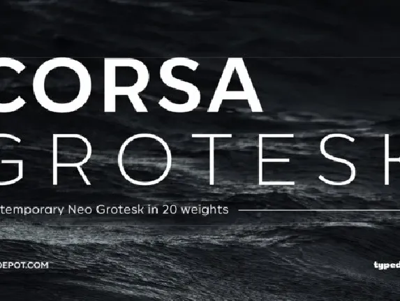 Corsa Grotesk Family font