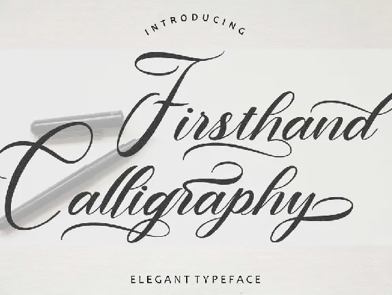 Firsthand font