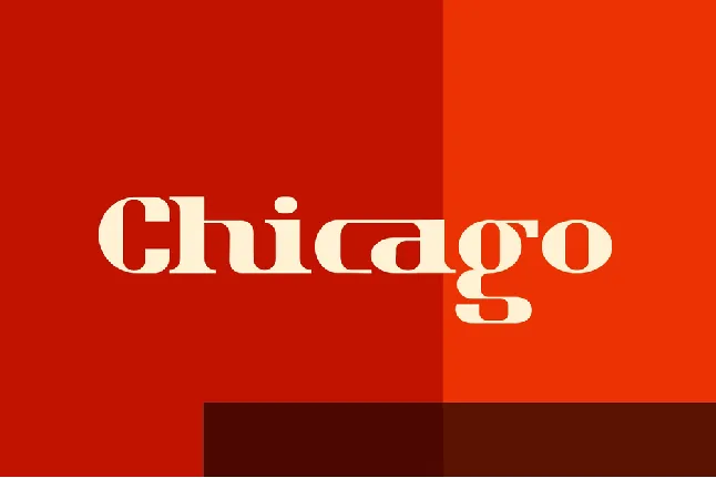 Chicago Retro font