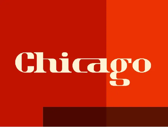 Chicago Retro font