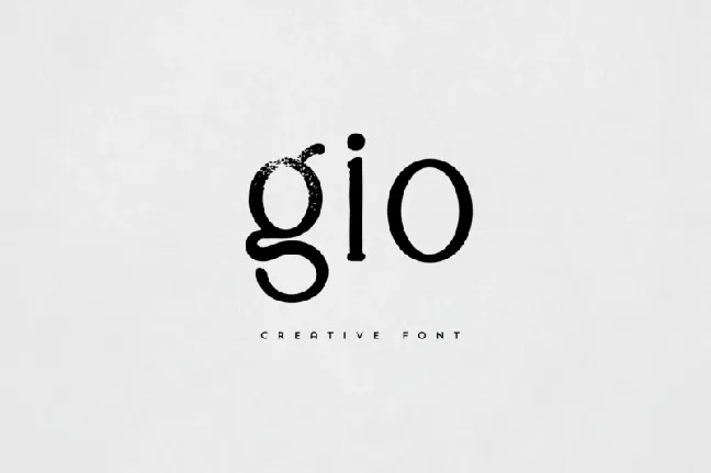 Gio Serif font