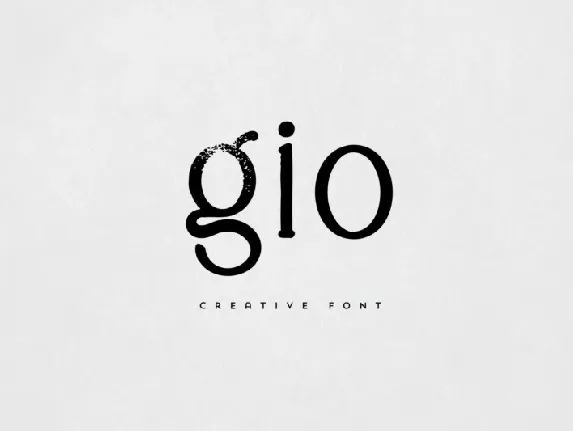 Gio Serif font