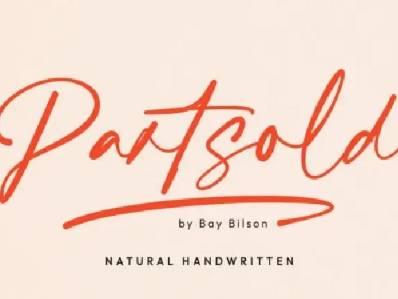 Partsold font