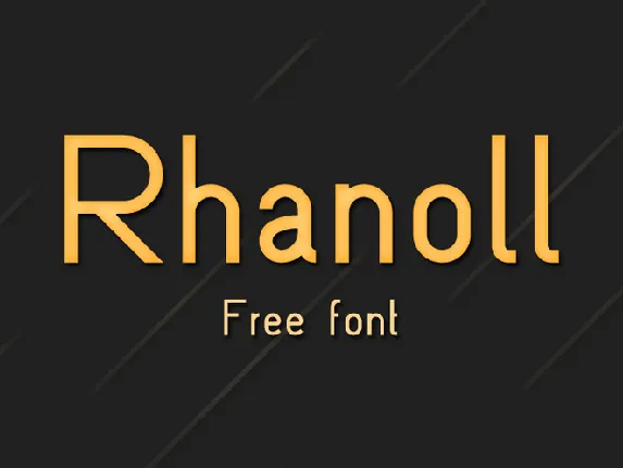 Rhanoll font