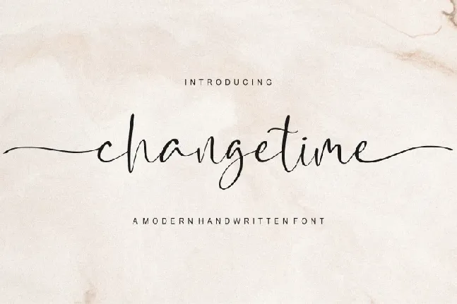 Changetime font