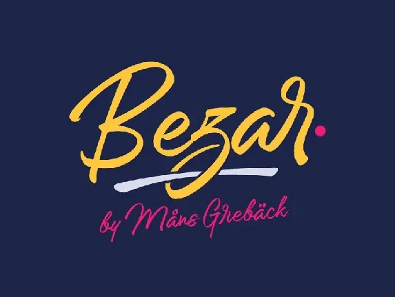 Bezar font