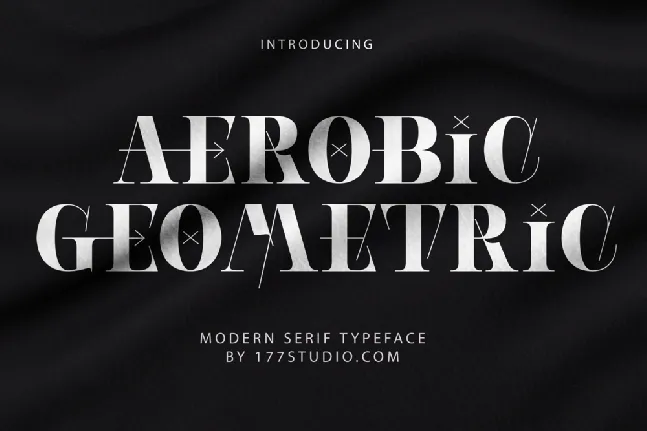 Aerobic Geometric font