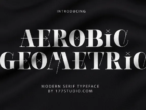 Aerobic Geometric font