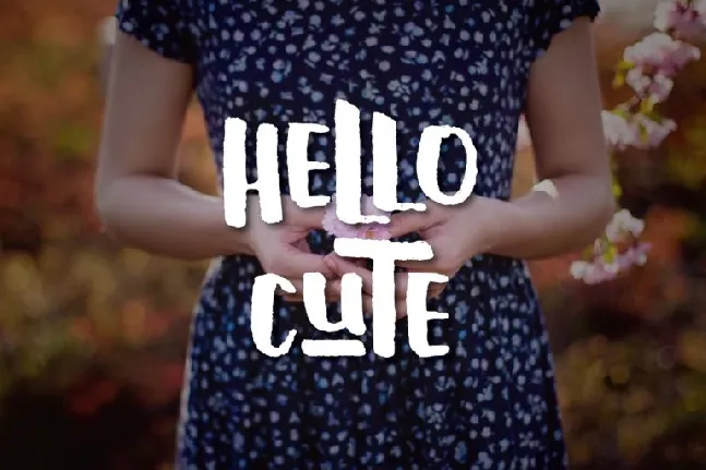 Hello Cute Typeface font