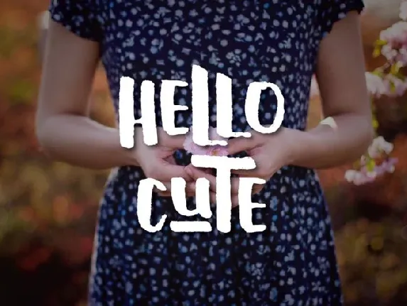 Hello Cute Typeface font