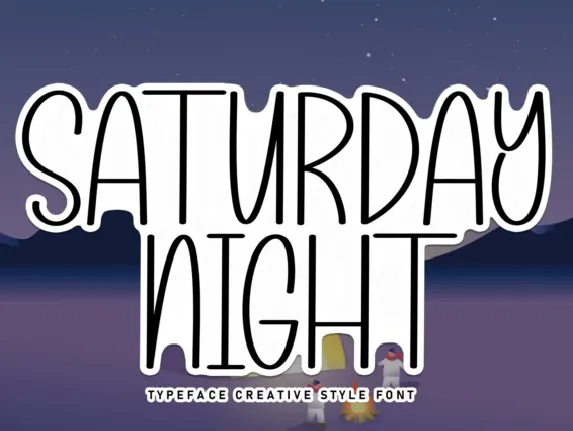 Saturday Night Typeface font