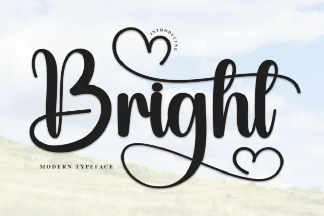 Bright Handwritten Typeface font