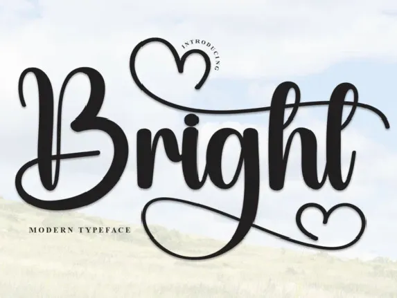 Bright Handwritten Typeface font