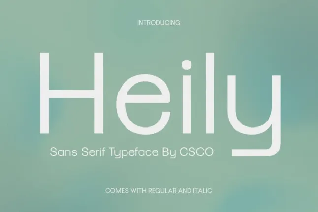 Heily font