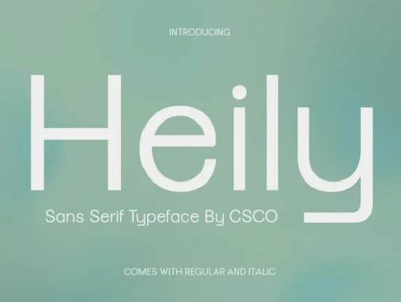 Heily font