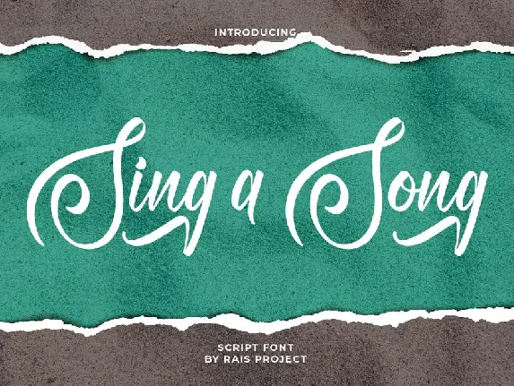 Sing A Song Demo font