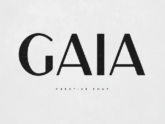 Gaia Sans Serif font