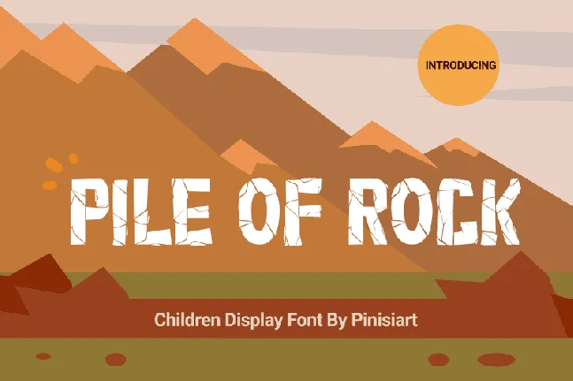 Pile Of Rock font