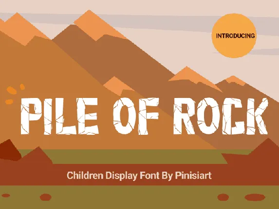 Pile Of Rock font