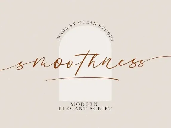 Smoothness Script font