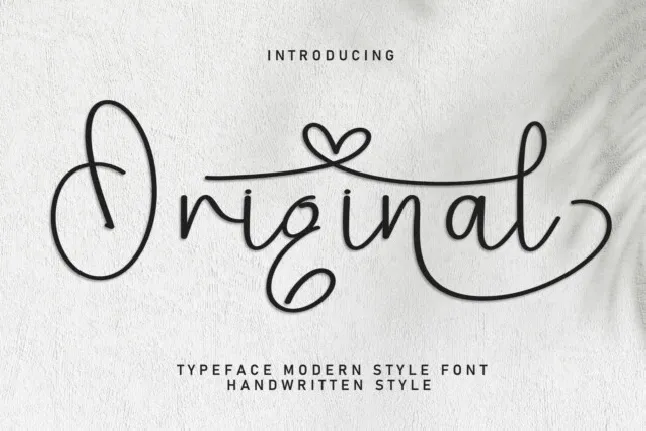 Original Script Typeface font