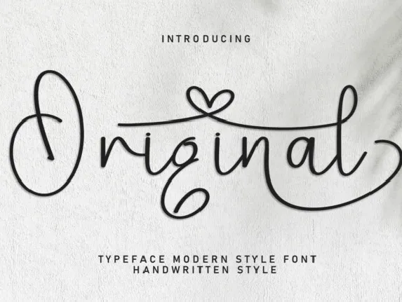 Original Script Typeface font