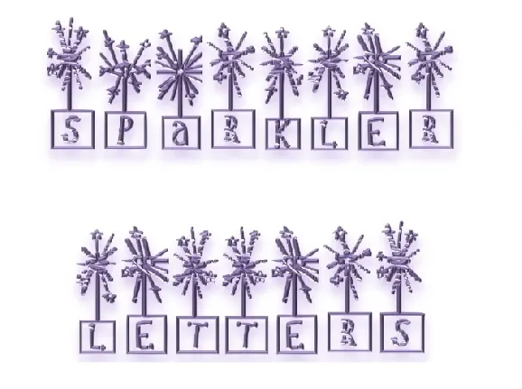 Sparkler Letters font